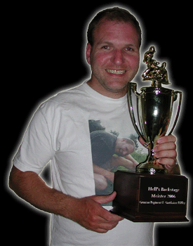 Ripley mit dem Meisterpokal der Hell's Backstage 2006